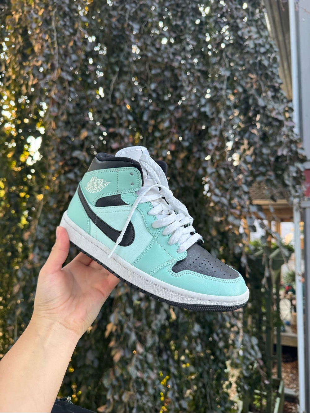 Jordan Women's Mid in Mint and Black